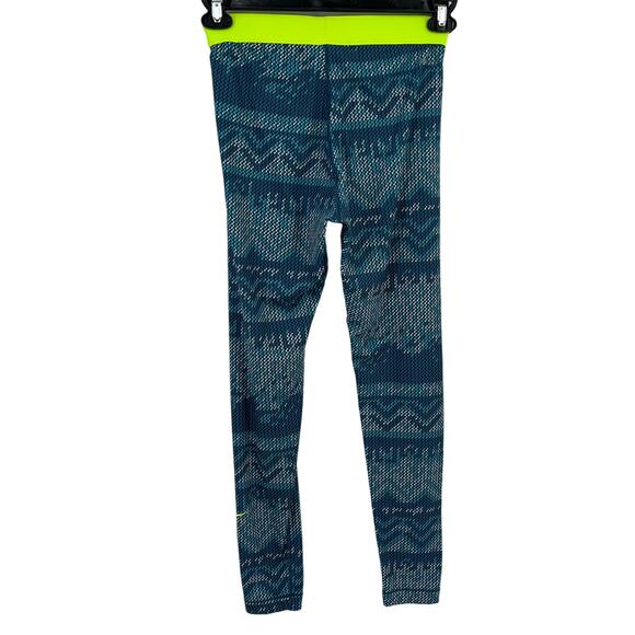 Nike Pro Drifit Geo Pattern Pull On Leggings Womens Size Medium - Picture 4 of 6